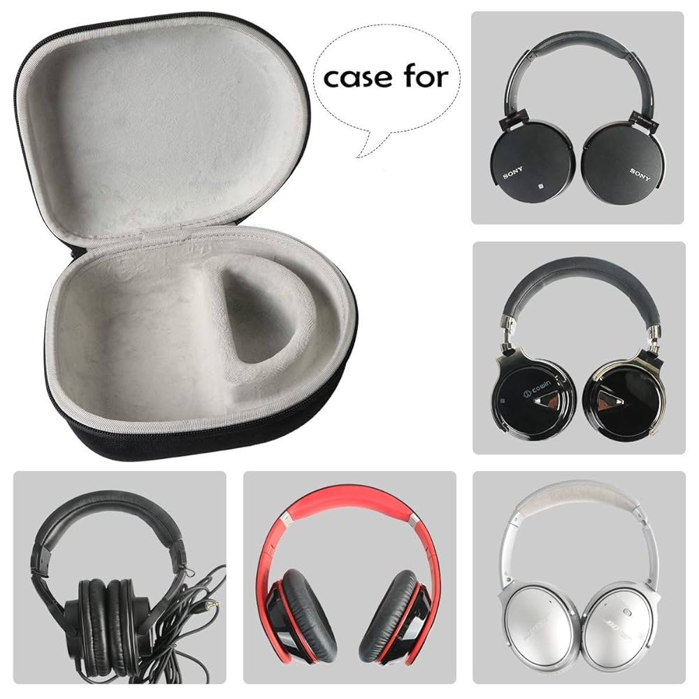 Universal Headphones Case in Black