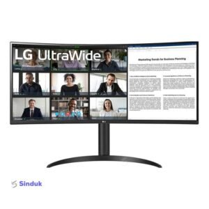 LG UltraWide 34WR55QK-B 34 Inch 3K UWQHD Display Dual HDMI, DP, USB-C Curved Professional Monitor