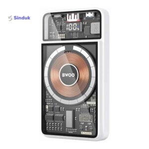 Bwoo BO-P49 10000mAh 20W QC3.0 White Magnetic Wireless Charging Power Bank